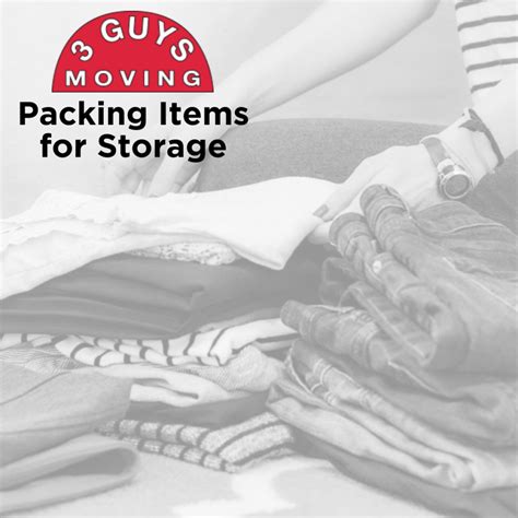 Packing Items For Storage