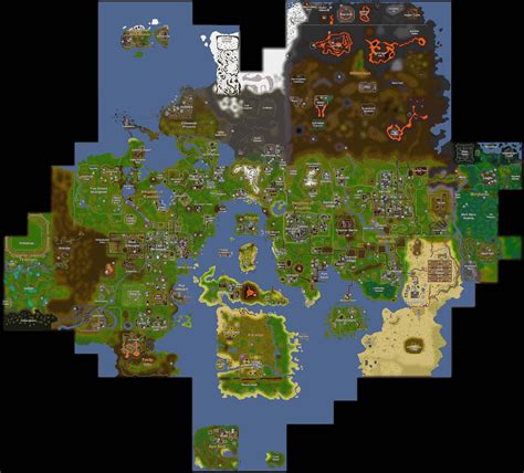 Runescape Old School World Map - Map