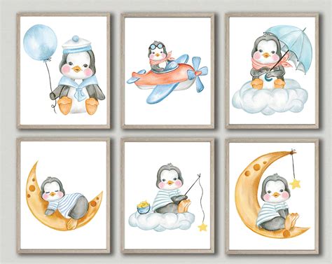 Penguin Nursery Decor, Penguin Nursery Prints, Penguin, Penguin Nursery ...