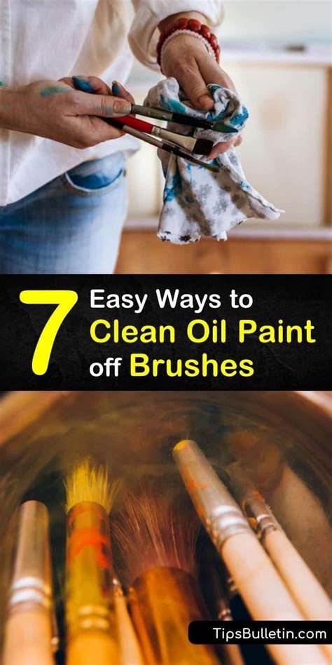 7 Easy Ways to Clean Oil Paint off Brushes in 2021 | Oil paint brushes ...