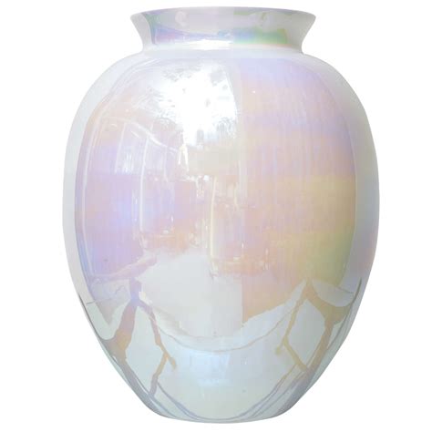 Large Iridescent Pearl Vase at 1stDibs | iridescent vase, pearlescent ...