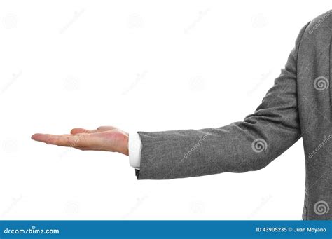 Man In Suit With His Hand Open Stock Photo - Image: 43905235