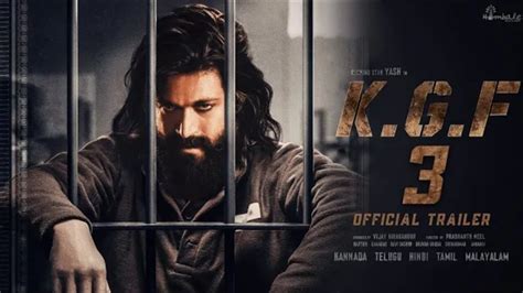 KGF Chapter 3 Official Trailer | Yash | Prasanth Neel | Kgf 3 Trailer ...