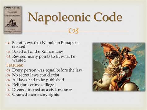 PPT - The Napoleonic Code PowerPoint Presentation, free download - ID ...