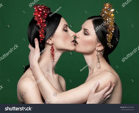 Twins kissing Images, Stock Photos & Vectors | Shutterstock