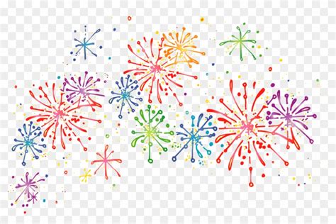 Happy New Year - Fireworks Clipart Transparent Background, HD Png ...