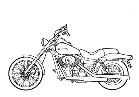 Free Printable Motorcycle Coloring Pages For Kids