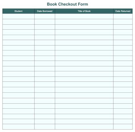 Sign Out Sheet Template - 10 Free PDF Printables | Printablee