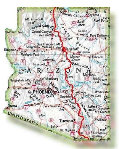 arizona-trail-map | The Hiking Life