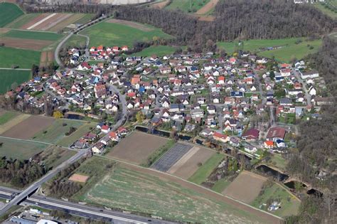 Luftbild Weil am Rhein - Ortsansicht vom Dorf und Ortsteil Märkt in ...