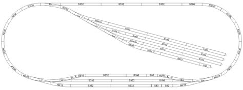 Simple oval layout in TT scale with Hornby tracks