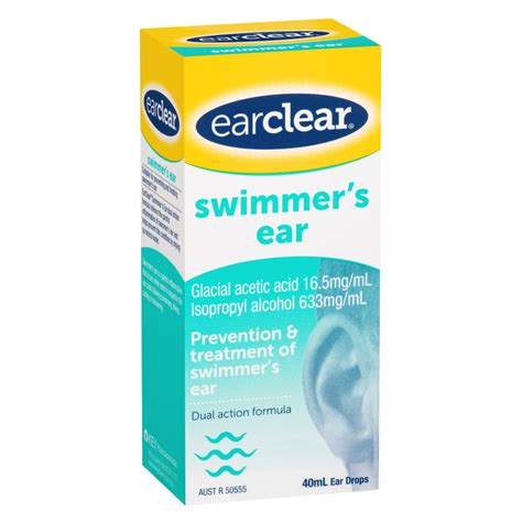 EARCLEAR Swimmer's Ear Drops 40ml - Choice Pharmacy