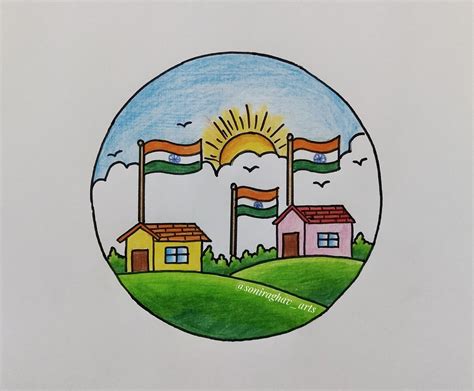 Independence day drawing / Har ghar tiranga drawing #independenceday # ...