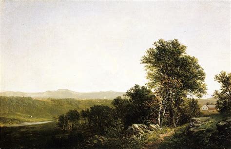 Paintings Reproductions A Lush Summer Landscape, 1864 by David Johnson ...