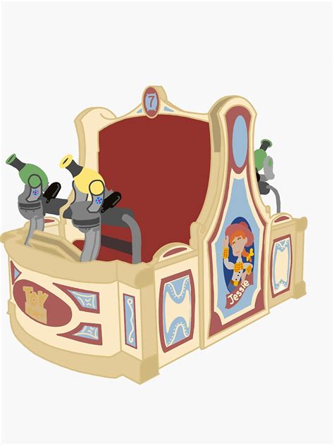 "Toy story mania ride vehicle " Sticker for Sale by Shelbyneat | Redbubble