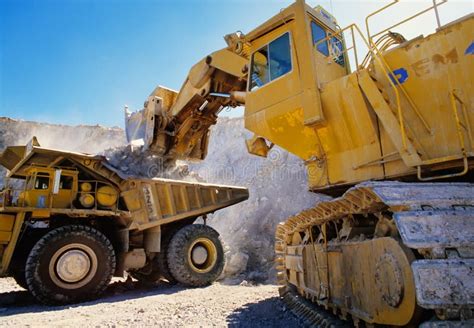 Earth Moving Heavy Equipment Stock Photo - Image of excavate, large ...