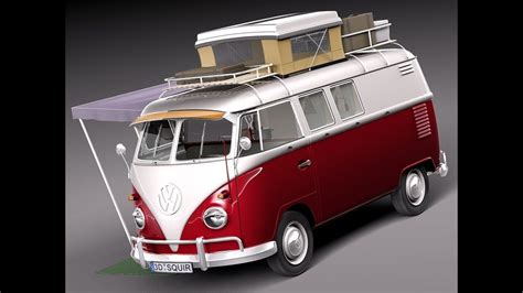 Volkswagen Van 3D Model Free