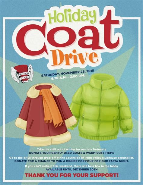 Holiday Coat Drive | Holiday coats, Coat drive, Event program