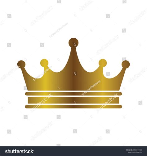 Golden Crown Symbol Icon Logo Illustration Stock Vector (Royalty Free ...