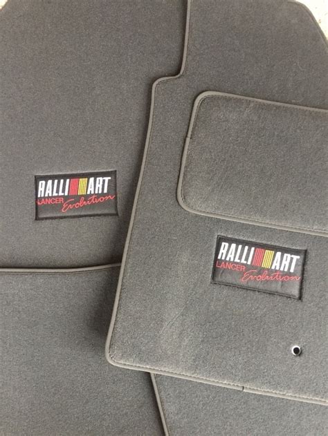 Ralliart Lancer Evolution Floor Mats - CHARCOAL – Evo Shop