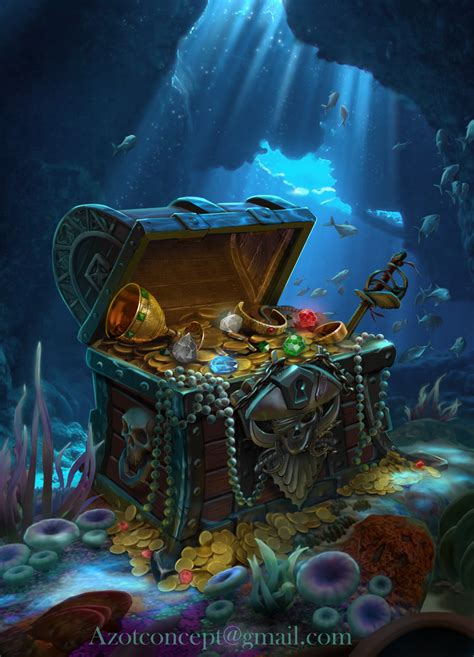 ArtStation - Pirate`s Chest with Treasure, Ihor Reshetnikov | Pirate ...