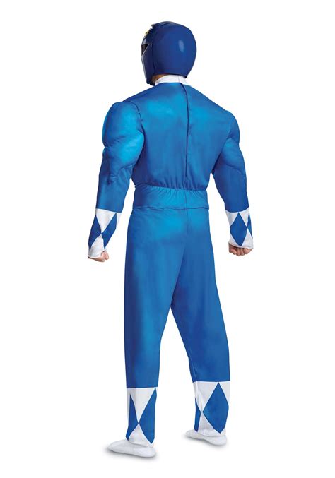 Power Rangers Men's Blue Ranger Muscle Costume