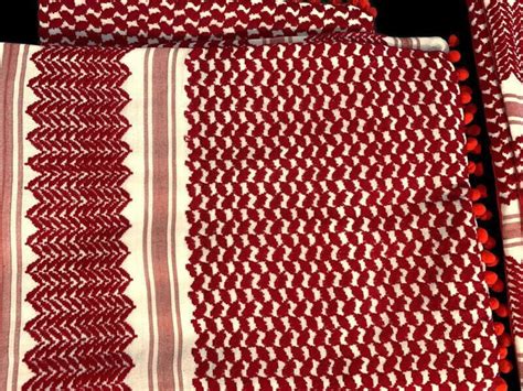 Keffiyeh Fabric Place Mats Set of Four | Etsy