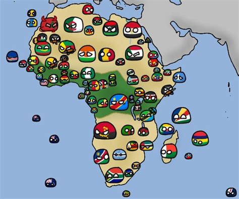 A Countryball Map Of Africa : r/countryballs