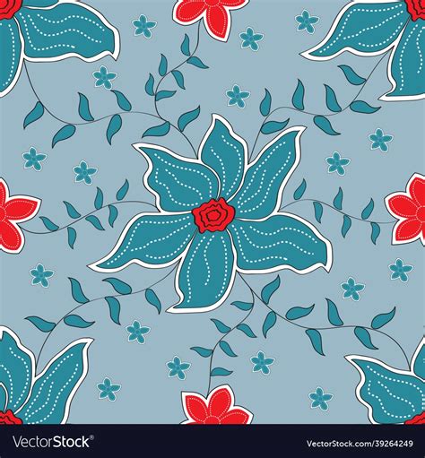 Fabric Flower Design Pattern - Pattern Design Ideas