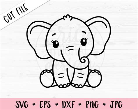 Baby Elephant SVG Craft Supplies & Tools Paper, Party & Kids etna.com.pe