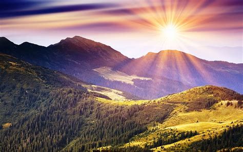 63 Sunrise and Backgrounds, beautiful mountain sunrise HD wallpaper ...