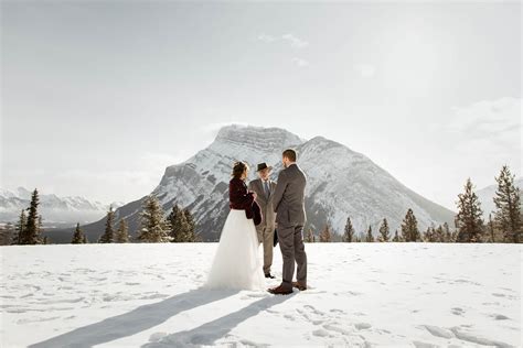 Banff Winter Elopement at Tunnel Mountain - Willow and Wolf Banff ...