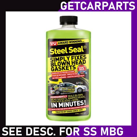 STEEL SEAL Head Gasket Repair - Pour in to Fix Blown Head Gaskets - 1 x ...