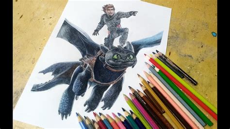 Toothless Drawing Of Hiccup