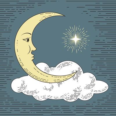 Moon Face Vector Art, Icons, and Graphics for Free Download