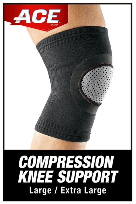 ACE Brand Compression Knee Support, L/XL, Breathable - Walmart.com ...