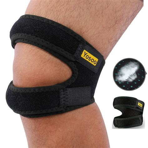 WALFRONT Knee Support Brace, Men and Women Knee Protector Strap Band ...