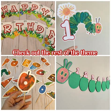 Very Hungry Caterpillar Cake Topper Hungry Caterpillar | Etsy