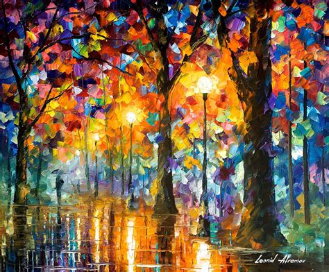 Trees Of Magic - PALETTE KNIFE Oil Painting On Canvas By Leonid Afremov ...