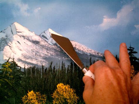 Bob Ross Painting Techniques | Using the Bob Ross Painting Knife for ...