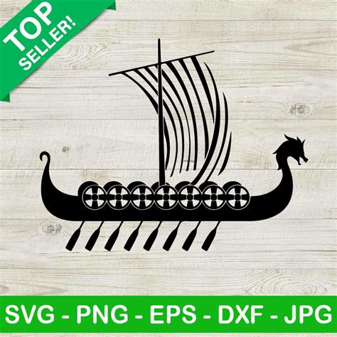 Viking Ship SVG, Viking Boat SVG, Drakkar SVG