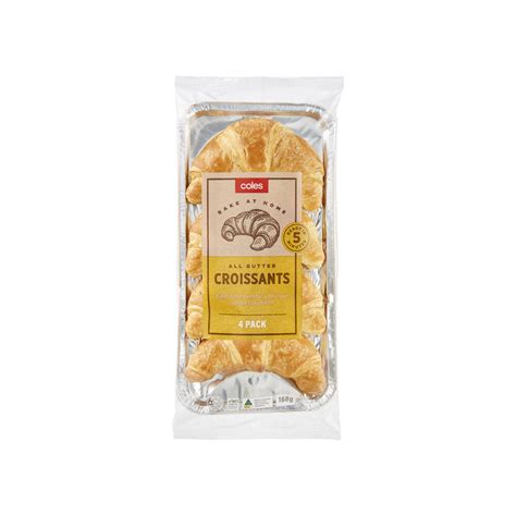 Buy Coles Bakery Croissants 4 Pack 168g | Coles