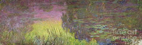 Waterlilies At Sunset, 1915-26 Painting by Claude Monet - Pixels