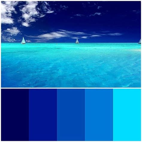 Ocean Blue Palette | Design Inspiration | Pinterest | Blue palette ...