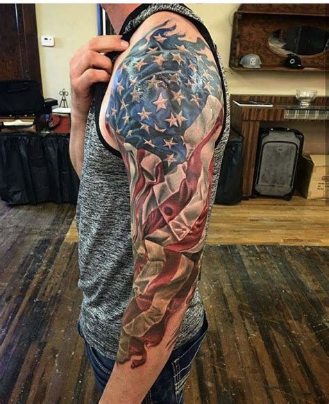 Pin by JR on Tats | American flag tattoo, Flag tattoo, Best sleeve tattoos