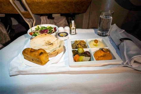 Emirates A380 Business Class Food