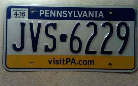 NEW PENNSYLVANIA STATE LICENSE PLATE 2016 STICKER COLLECT