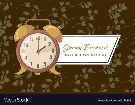 Daylight saving time begins web banner reminder Vector Image