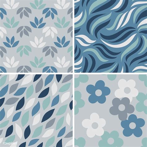 Collection of simple pattern vectors illustration | free image by ...