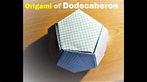 Origami of Dodecahedron - YouTube